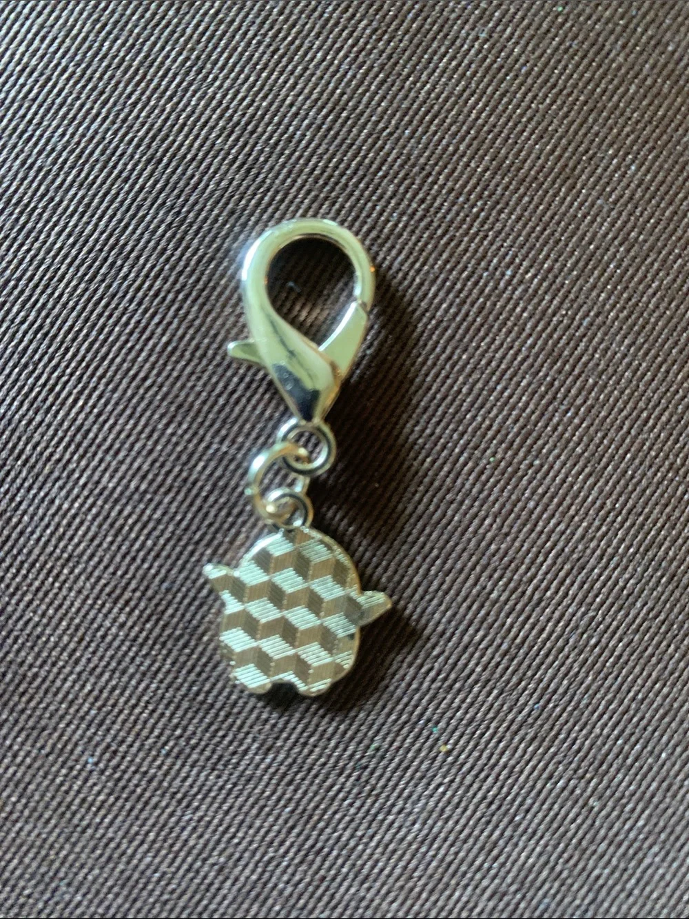 Gold Lobster-Clasp Penguin Charm - Black & White